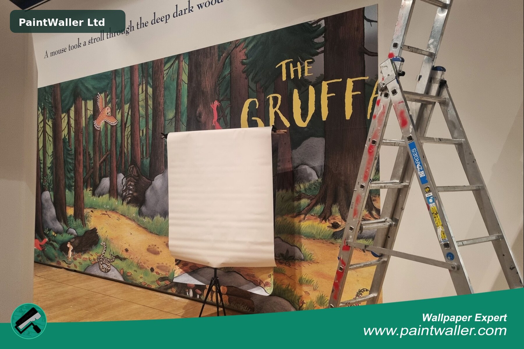 Professionally installed wallpaper